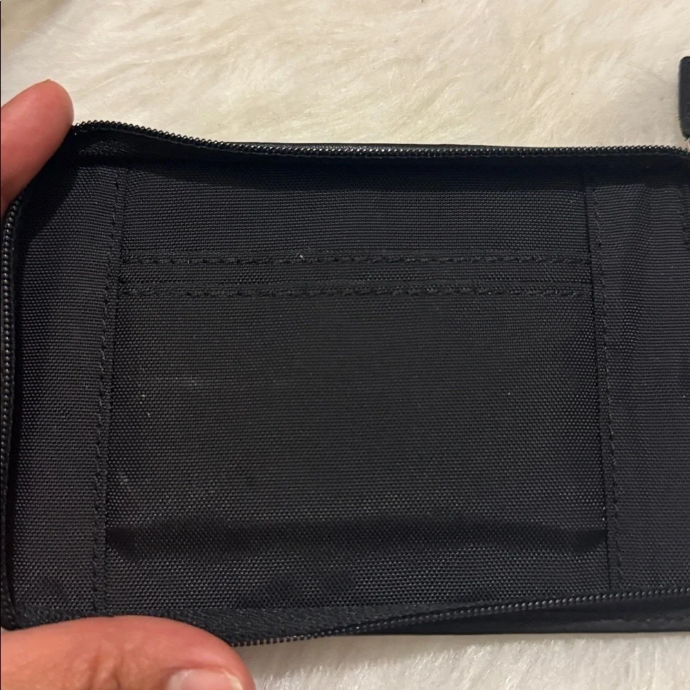 COACH Vintage Black Leather Zipper Palm Pilot Case / Wallet Pouch